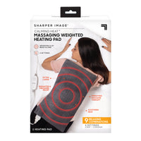 Sharper Image Calming Heat Grey Massaging Heating Pad