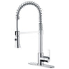 Ultra Faucets Euro One Handle Chrome Pull-Down Kitchen Faucet