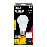 FEIT Electric 12.2 watts A19 LED Bulb 1100 lumens Soft White A-Line 75 Watt Equivalence