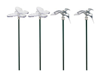 Alpine Plastic Assorted 24-1/2 in. H Fiber Optic Solar Garden Stake (Pack of 16)