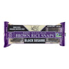 Edward and Sons Brown Rice Snaps - Black Sesame - Case of 12 - 3.5 oz.