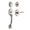 Kwikset SmartKey Austin Satin Nickel Handleset Right or Left Handed