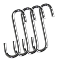 Honey-Can-Do Small Chrome Silver Steel 3 in. L Hook 20 lb 4 pk