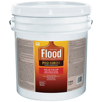 Flood  Pro Series  Solid  Satin  White  Tint Base  Acrylic  Wood Stain  5 gal.