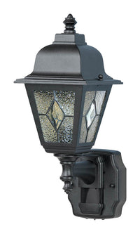 Heath Zenith Black Motion-Sensing Incandescent Wall Lantern