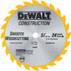 DeWalt 5-3/8 in. D X 10 mm Tungsten Carbide Circular Saw Blade 24 teeth 1 pk