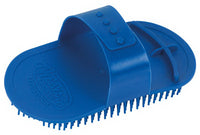 Livestock Massage Brush, Blue, 4 x 4.5-In.