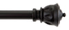 Kenney  Matte  Black  Kiera Cafe  Curtain Rod  28 in. L x 48 in. L