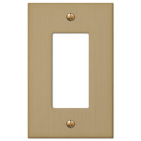 Amerelle Elan Brushed Bronze 1 gang Metal Rocker Wall Plate 1 pk