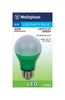 Westinghouse  A19  E26 (Medium)  LED Bulb  Green  40 Watt Equivalence 1 pk