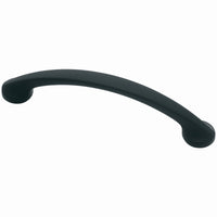 Martini Cabinet Pull, Black Matte, 3-3/4-In.