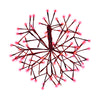 Celebrations  Platinum  Red  16 in. Hanging Decor  Shimmer Sphere (Pack of 6)