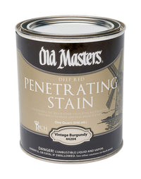 Old Masters Semi-Transparent Vintage Burgundy Oil-Based Penetrating Stain 1 qt