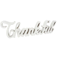 Celebrations  Thankful  Tabletop Decoration  4.21 in. H x .98 in. W 1 pk (Pack of 6)