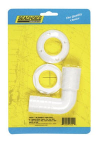 Seachoice Thru Hull Connector Plastic 1-1/8 ", 2-3/8 "