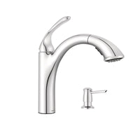 Moen  Kinzel  One Handle  Chrome  Pulldown Kitchen Faucet