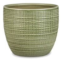 Planter, Indoor, Menta Green Ceramic, 5.5 x 4.75-In. (Pack of 5)