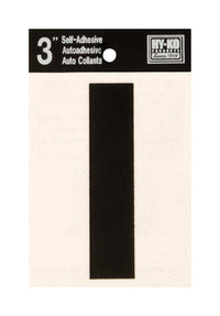 Hy-Ko 3 in. Black Vinyl Letter I Self-Adhesive 1 pc. (Pack of 10)