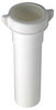 Lavatory/Kitchen Drain Extension Tube, White Plastic, 8-In.