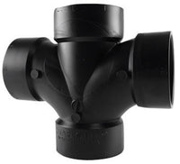 Charlotte Pipe  3 in. Hub   x 3 in. Dia. Hub  ABS  Sanitary Tee