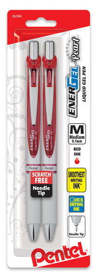 Pentel BLN77WBP2B 0.7mm EnerGel?� Pearl RTX Liquid Gel Pen (Pack of 6)