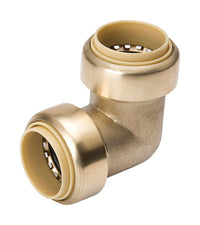 Mueller ProLine 1 in.   Push  T X 1 in.   D Push  Brass Elbow