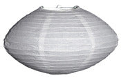 Asian Import Store Distribution 16sat-Wh 16 X 9 White Saturn Paper Lantern