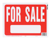 Hy-Ko English For Sale Sign Plastic 9 in. H x 12 in. W (Pack of 10)