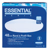 Lithonia Lighting  Essential  3.5 in. H x 14 in. W x 14 in. L Fluorescent Light Fixture