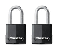 Master Lock 1-7/8 in. W X 1-1/2 in. L Steel Dual Ball Bearing Locking Padlock Keyed Alike