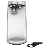 Black and Decker Matte White Electric Can Opener Magnetic Lid Holder