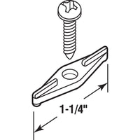 Prime-Line  White  Plastic  Screen/Storm Door Clip  12 pk