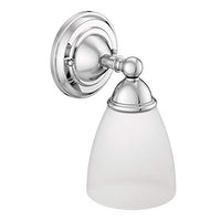 CHROME ONE GLOBE BATH LIGHT