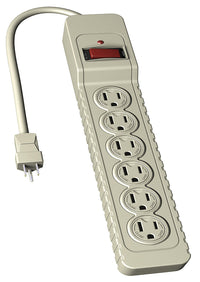 Stanley 33215 6 Outlet Beige Electronics Surge Suppressor