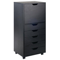 Winsome Halifax 41.49 in. H X 19.21 in. W X 15.98 in. D Cabinet Black