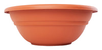 Bloem  20 in. Dia. Resin  Planter  Terracotta Clay