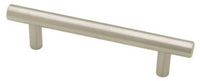 Cabinet Pull, Flat End Bar, Stainless Steel, 3-25/32-In.