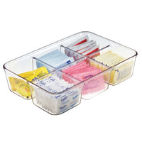 iDesign Linus 2.25 in. H X 6.5 in. W X 9.5 in. D Plastic Packet Organizer