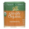 Simply Organic Turmeric Root - Organic - Ground - .53 oz - Case of 6