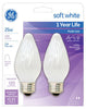 GE 25 watts F15 Decorative Incandescent Bulb E26 (Medium) Soft White 2 pk