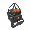 Klein Tools Tradesman Pro 10-1/4 in. W X 12-1/4 in. H Tote Bag 40 pocket Black/Orange 1 pc