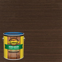 Cabot Semi-Solid Tintable 17437 Cordovan Brown Oil-Based Natural Oil/Waterborne Hybrid Deck and Siding Stain (Pack of 4)