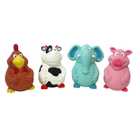 Multipet Assorted Potbelly Buddy Latex Dog Toy 1 pk