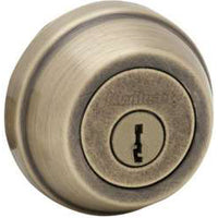 780 5 SMT SCAL SCS K3 1-Cyl Deadbolt - Antique Brass