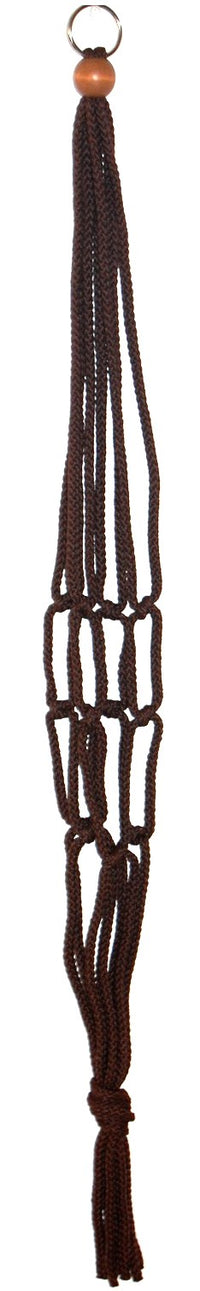 Primitive Planters 2114 36" Macramé Brown Plant Hanger