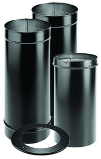 DuraVent  DuraBlack  6 in. Dia. x 31 in. L Galvanized Steel  Stove Pipe