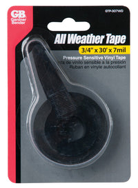 Gardner Bender 3/4 in. W x 30 ft. L Black Vinyl All Weather Tape (Pack of 5)