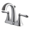 Ultra Faucets Contour Chrome Centerset Bathroom Sink Faucet 4 in.