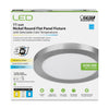 FEIT Electric LED 11 in. W Nickel LED Flat Panel Light Fixture