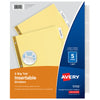 Avery Big Tab Assorted Color 5-Tab Unique Design Insertable Binder Dividers